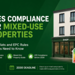 MEES compliance for mixed-use properties with shops, flats and EPC rating rules for UK landlords