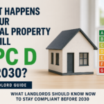 Rental property EPC D in 2030 UK landlord guide with EPC rating chart and model house
