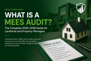 What is a MEES audit landlord compliance guide 2026 to 2030 with EPC risk checklist and property audit plan